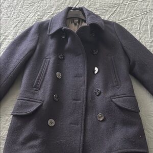 J. Crew Navy Double-Breasted Pea Coat